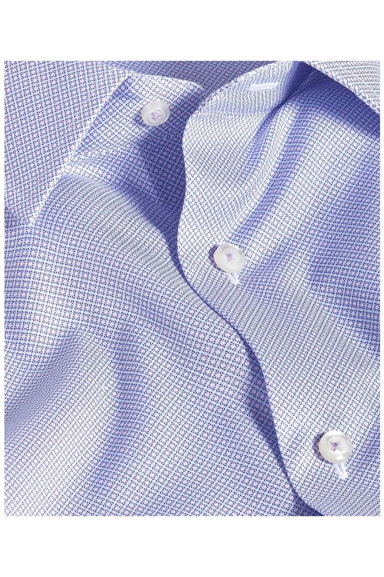 Trim Fit Neat Cotton Dress Shirt, Alternate, color, LILAC