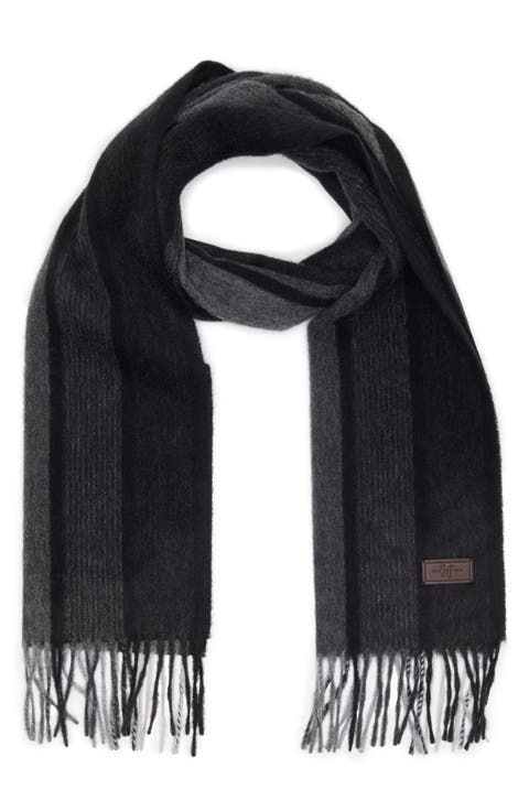 Ombré Stripe Cashmere Scarf