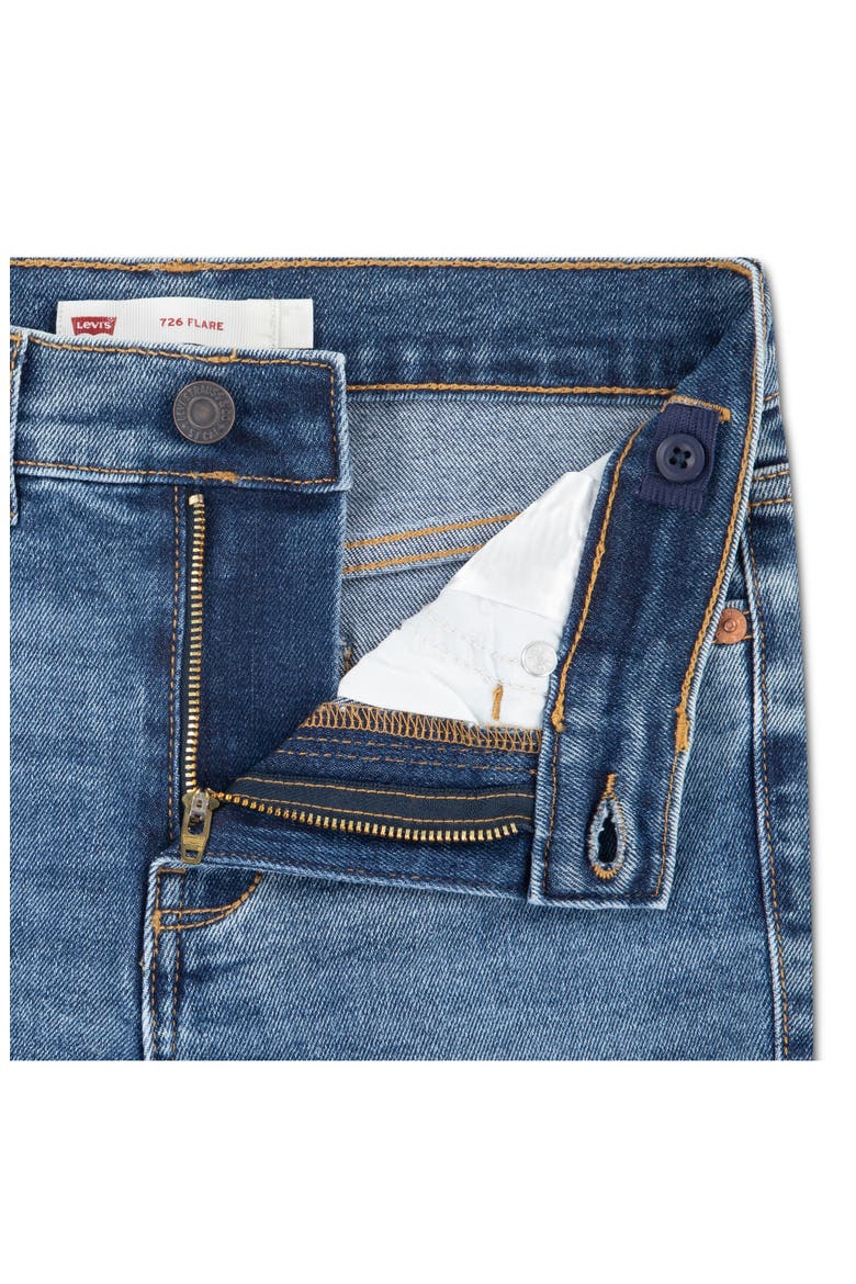 Kids' 726 Flower Flare Leg Jeans, Alternate, color, TIDE ME OVER