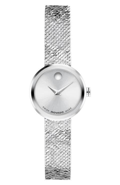 Mini Museum Velura Mesh Strap Watch, 21mm