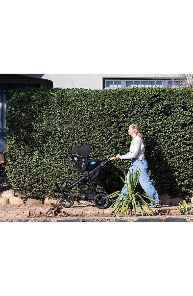 Bumbleride Indie Stroller & Clek Liing Railroad Ziip Travel System Car Seat Set, Alternate, color, Black