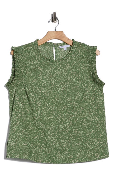 Smocked Ruffle Tank