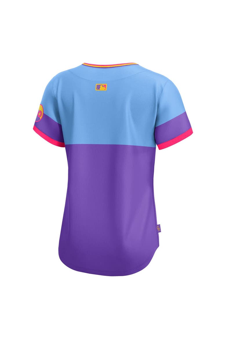 Women's Nike  Purple/Light Blue Colorado Rockies 2025 City Connect Limited Jersey, Alternate, color, Purple