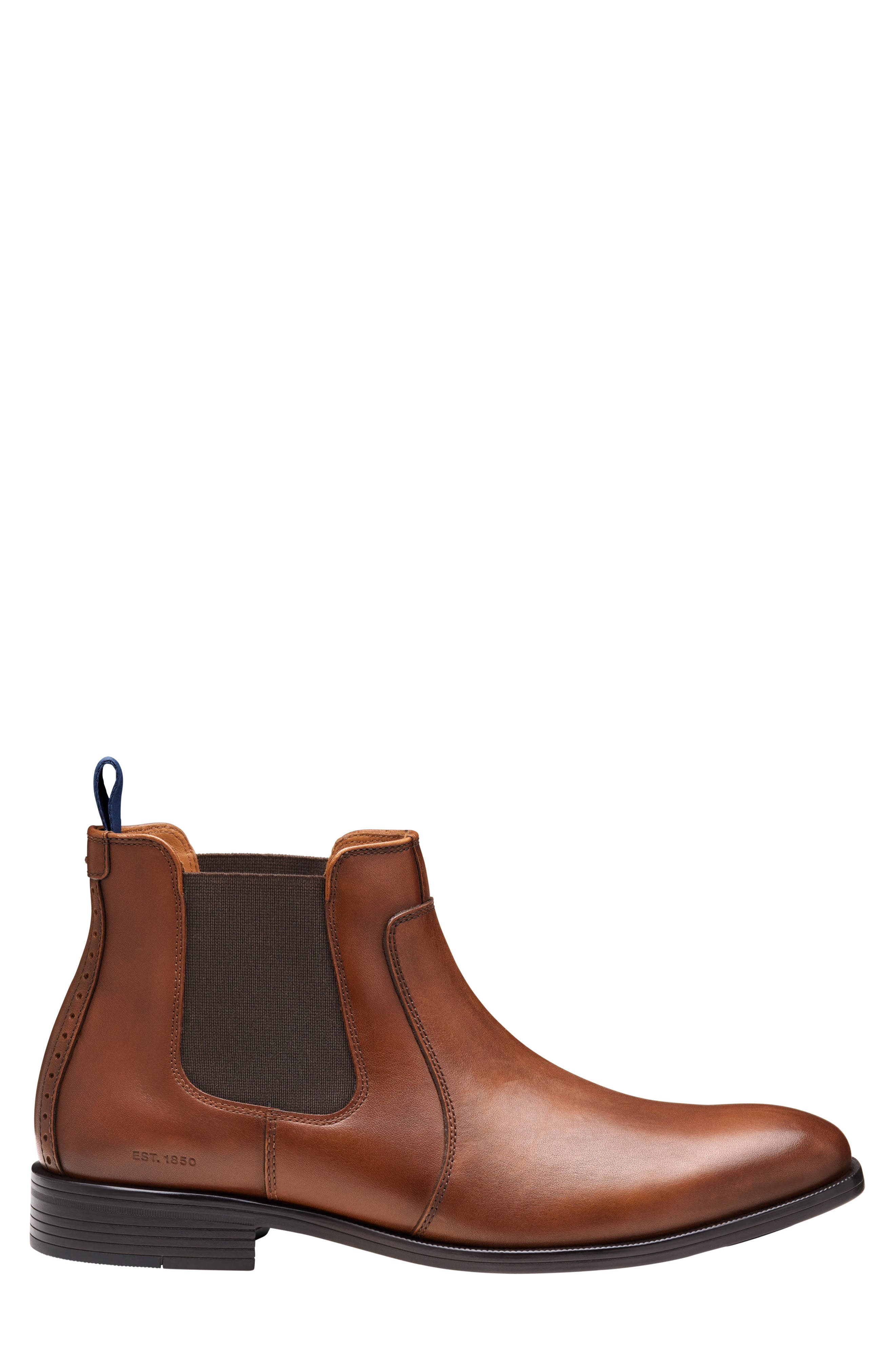 Johnston & Murphy Reeve Chelsea Boot, Alternate, color, Tan Full Grain