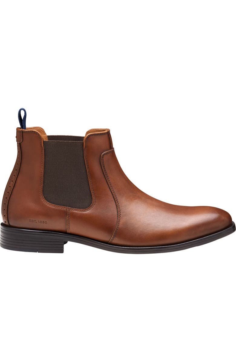 Johnston & Murphy Reeve Chelsea Boot, Alternate, color, Tan Full Grain
