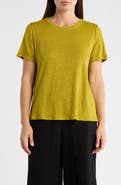 Eileen Fisher Organic Linen Crewneck T-Shirt
