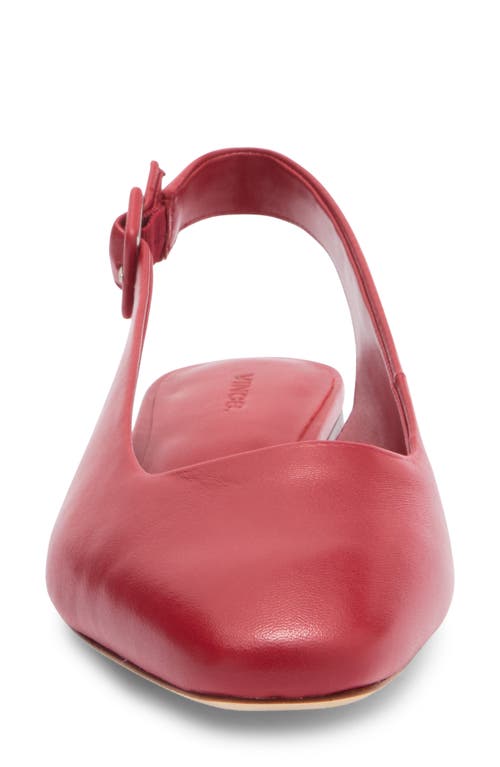 Vince Brody Slingback Flat In Red