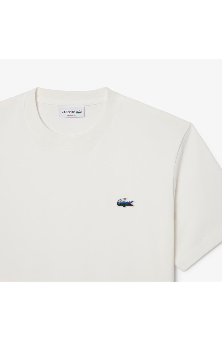 Lacoste Landscape Crocodile Heavy Pima Cotton Jersey T-Shirt, Alternate, color, Flour