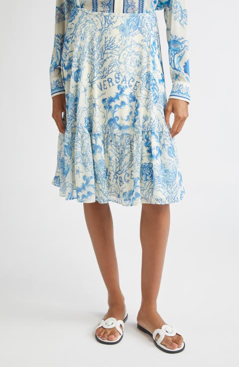ワンピース VERSACE Women Mid Skirts 76889 10141271A00572 92478 GREY Women's Versace Clothing | Nordstrom