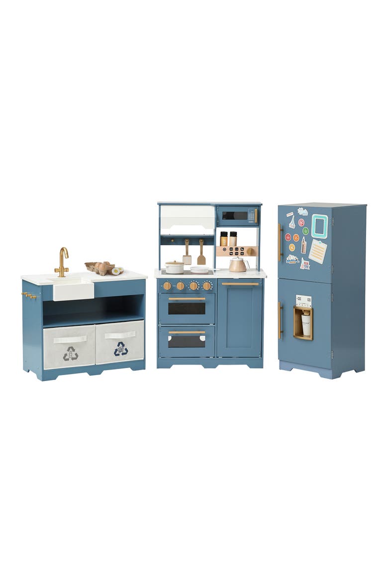 Chef Atlanta Kitchen Playset, Alternate, color, STONE BLUE/ WHITE