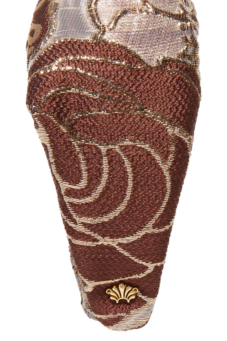 Greta Floral Lace Knotted Headband, Alternate, color, PLUM BLUSH