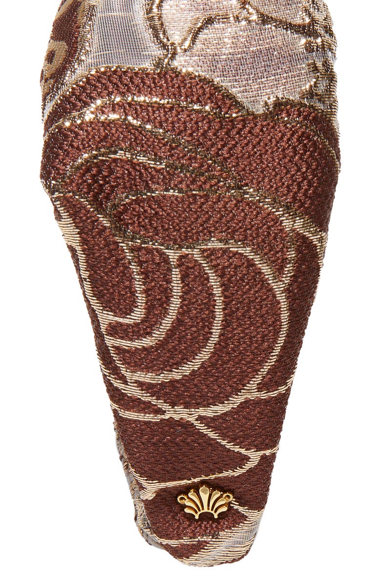 Lele Sadoughi Greta Floral Lace Knotted Headband, Alternate, color, Plum Blush