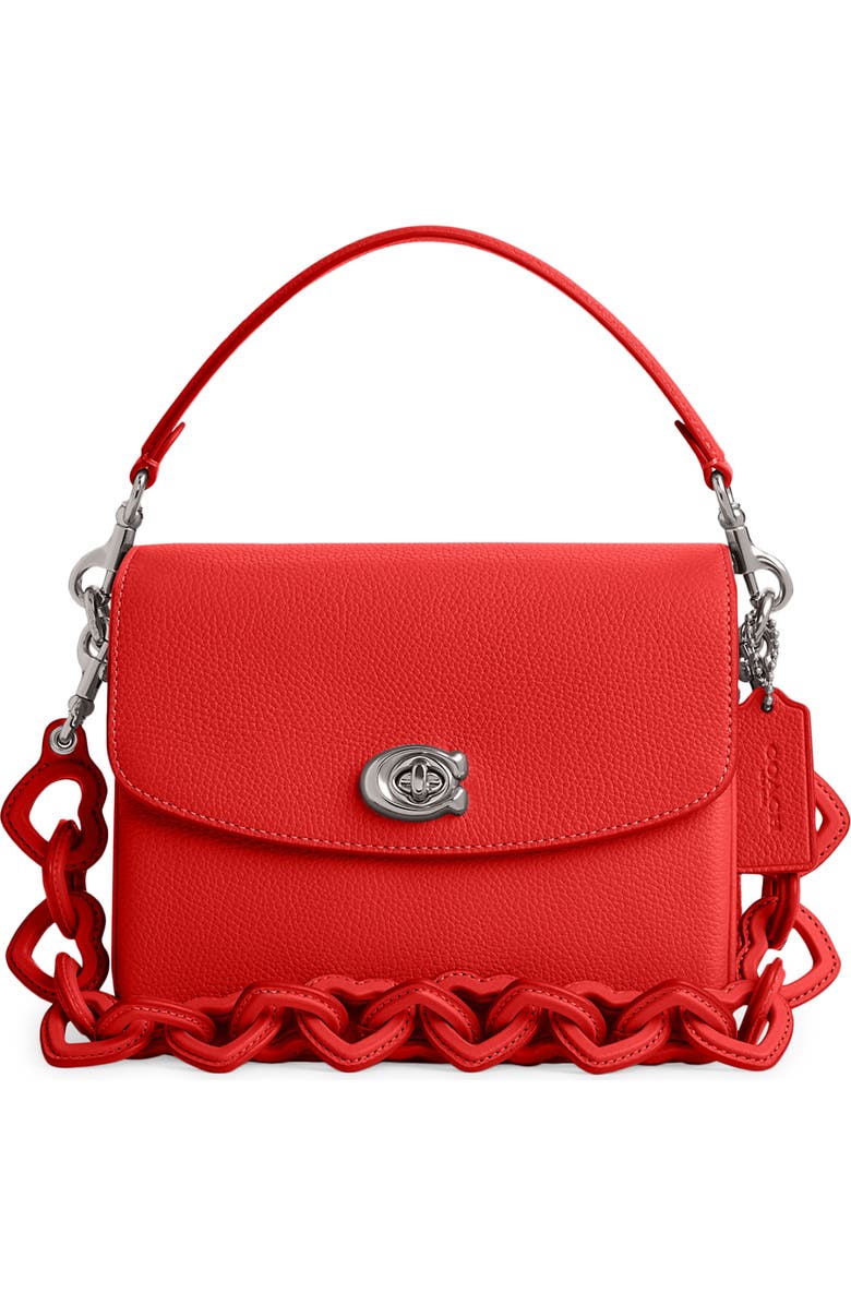 COACH Cassie 19 Heart Strap Leather Crossbody Bag, Main, color,