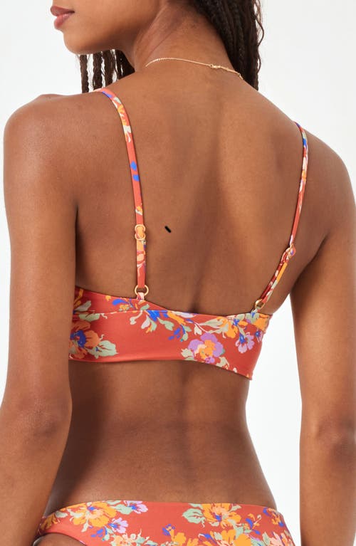 L*space Lspace Winnie Longline Bikini Top In First Bloom