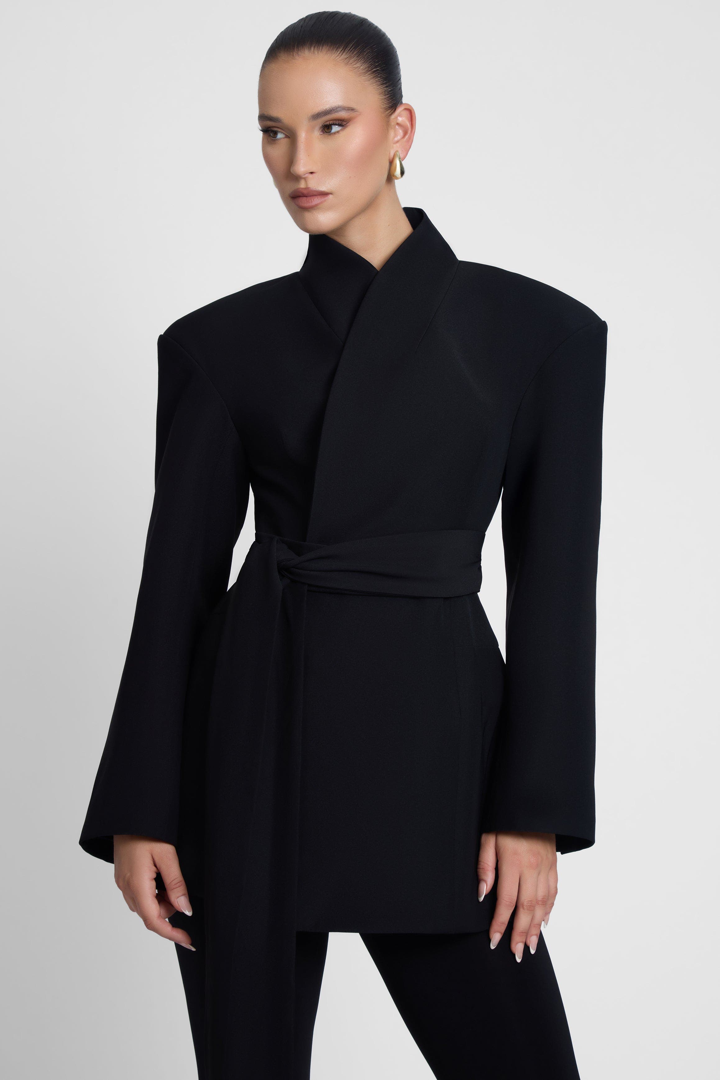 LEAU Cairo Hourglass Belted Coat — фото 2