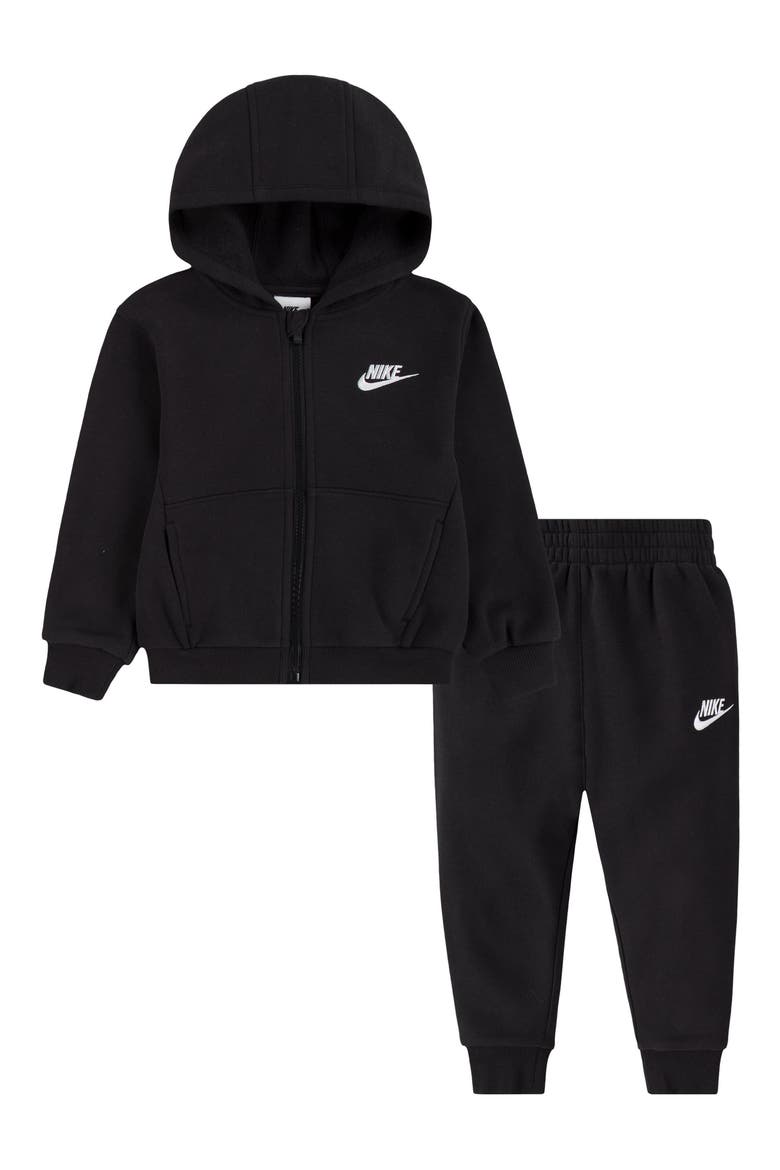 Kids' Club Zip Hoodie & Joggers Set, Main, color, BLACK