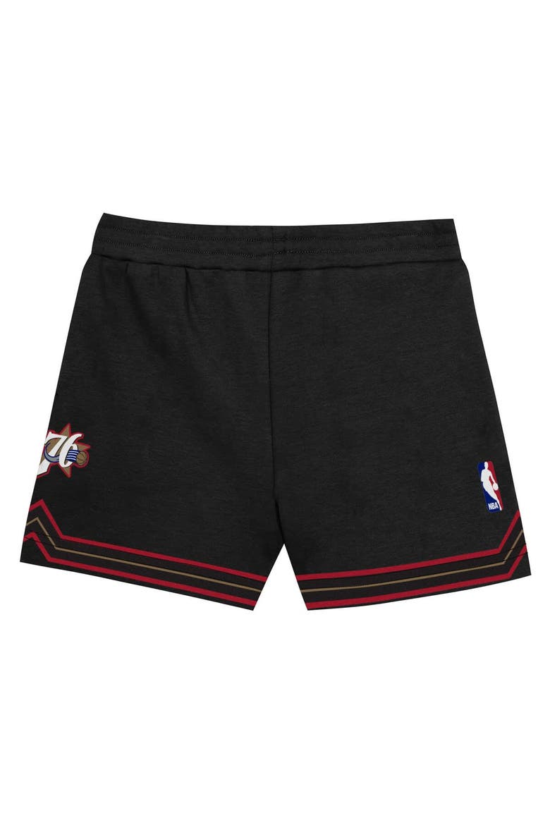 Toddler Mitchell & Ness Allen Iverson Black Philadelphia 76ers 2-Piece Play by Place T-Shirt & Shorts Set, Alternate, color, Black