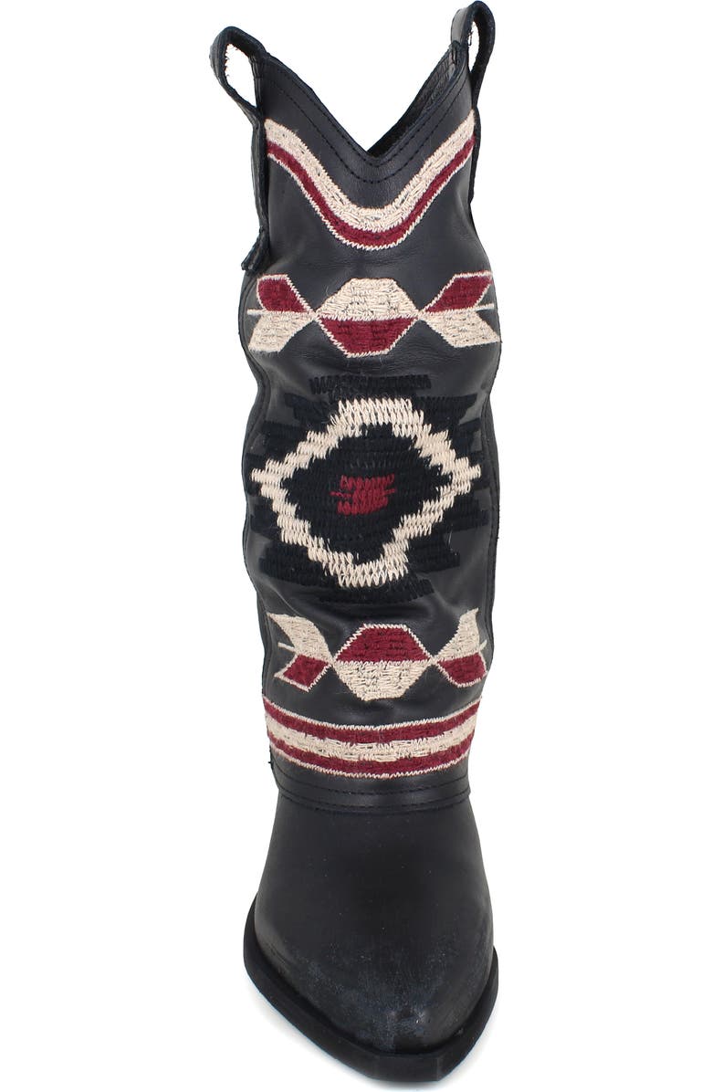 ZIGI Azra Western Boot, Alternate, color, Black Leather