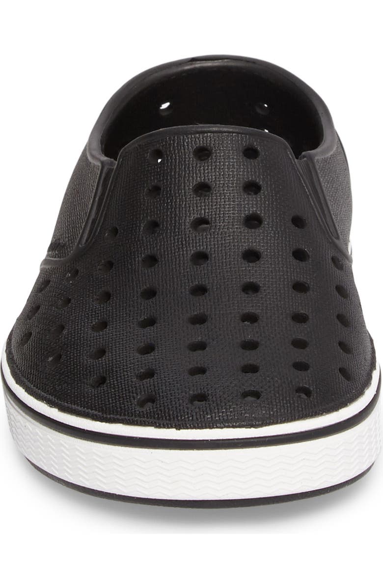 Native Shoes Kids' Miles Slip-On Sneaker, Alternate, color, Jiffy Black/ Shell White