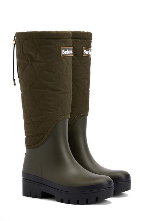 Barbour Marnie Quilted Wellington Boot In Multi