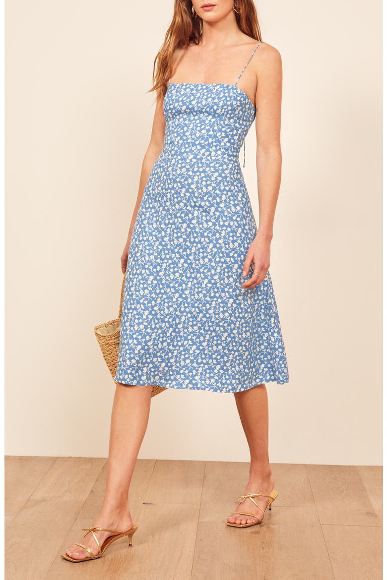 Peach Midi Dress, Alternate, color, MARIE