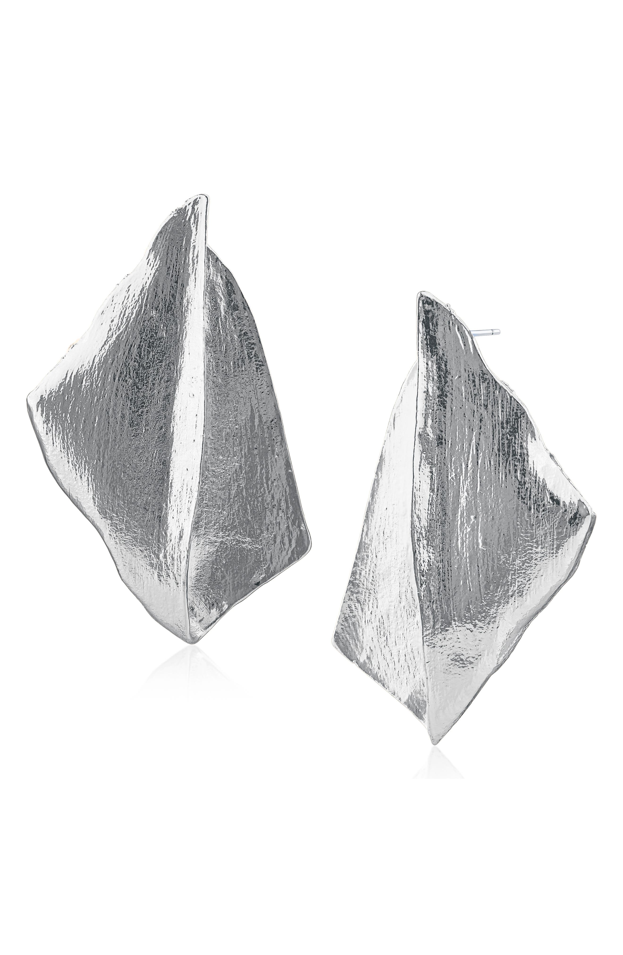 Oversized Organic Statement Earrings