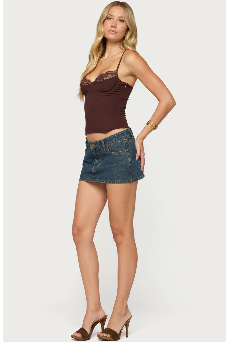 Marla Lacey Corset Camisole, Alternate, color, BROWN