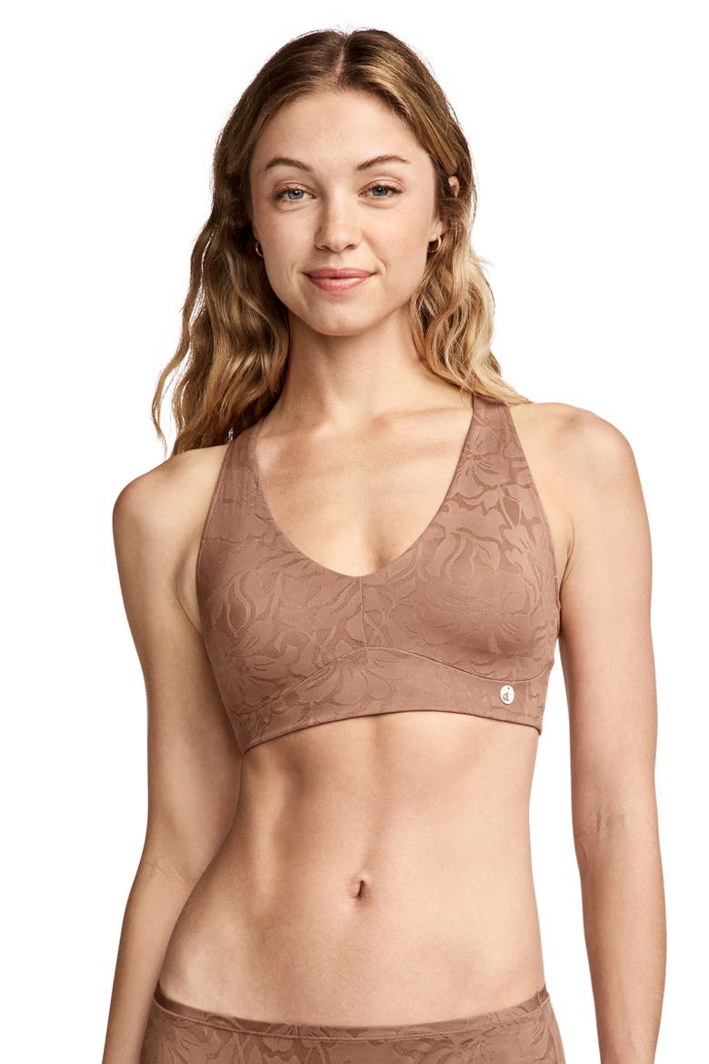 Women's Smooth Touch Lace Bralette, Main, color, Almond