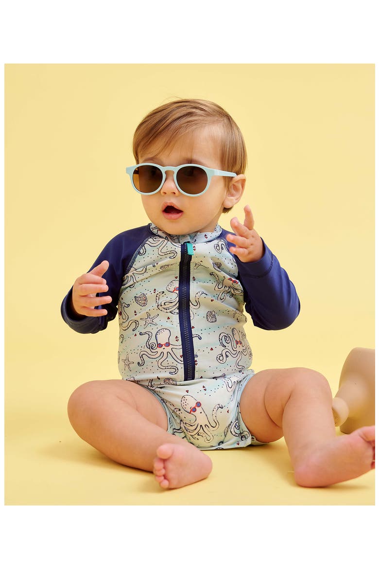Kids' Baby Blue Keyhole Sunglasses, Alternate, color, BABY BLUE