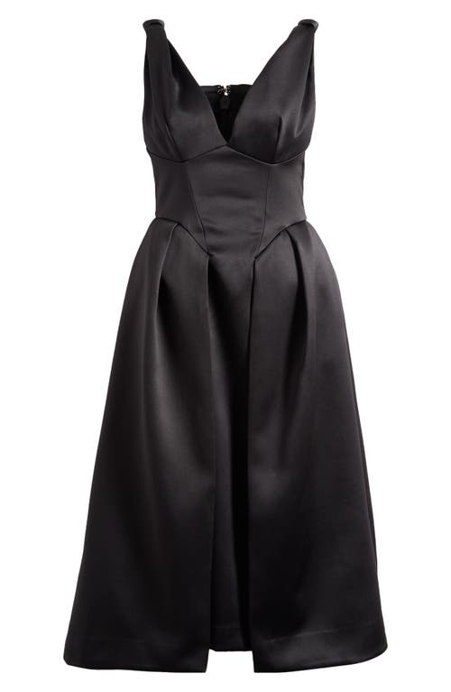 HOUSE OF CB HOUSE OF CB PALOMA SATIN MIDI DRESS 