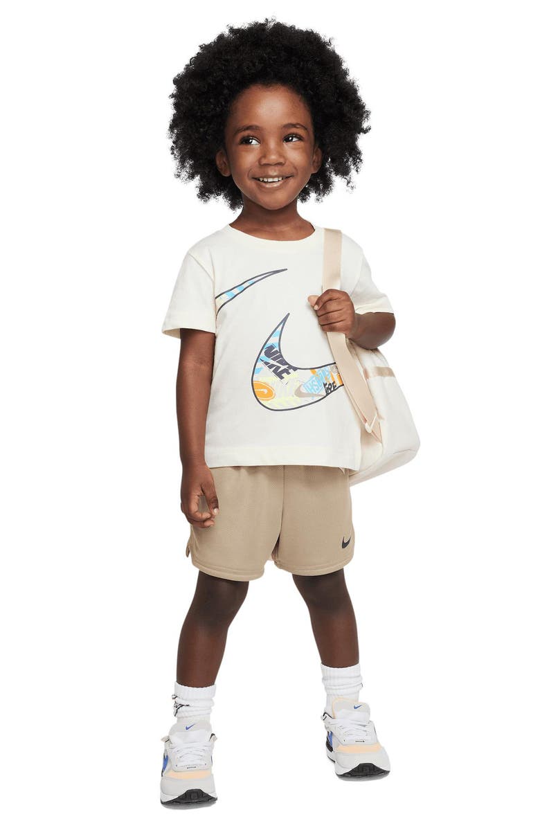 Nike Kids' Cotton Blend Graphic T-Shirt & Shorts Set, Alternate, color,