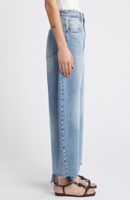 Frame Long Barrel Released Inside Step Fray Jeans Divine In Divine