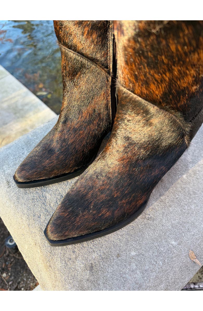 NEW AMENDMENT Olsson Texan Boot in Calf Hair, Alternate, color, Striped Brindle