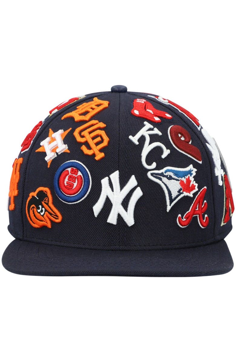 PRO STANDARD Men's Pro Standard Navy MLB Pro League Wool Snapback Hat, Alternate, color, 