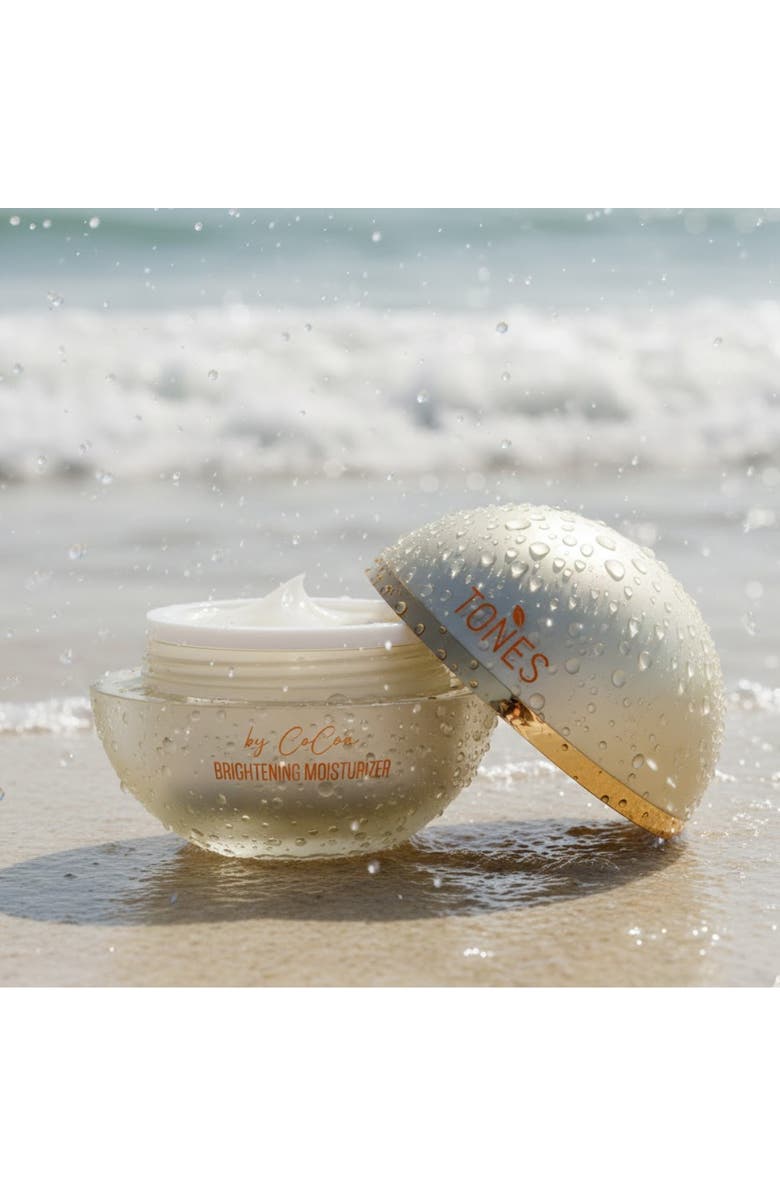 TONES by Cocoa Brightening Moisturizer with Arbutin + Antioxidants & Herbs 4oz, Alternate, color, Gold With Orange Words