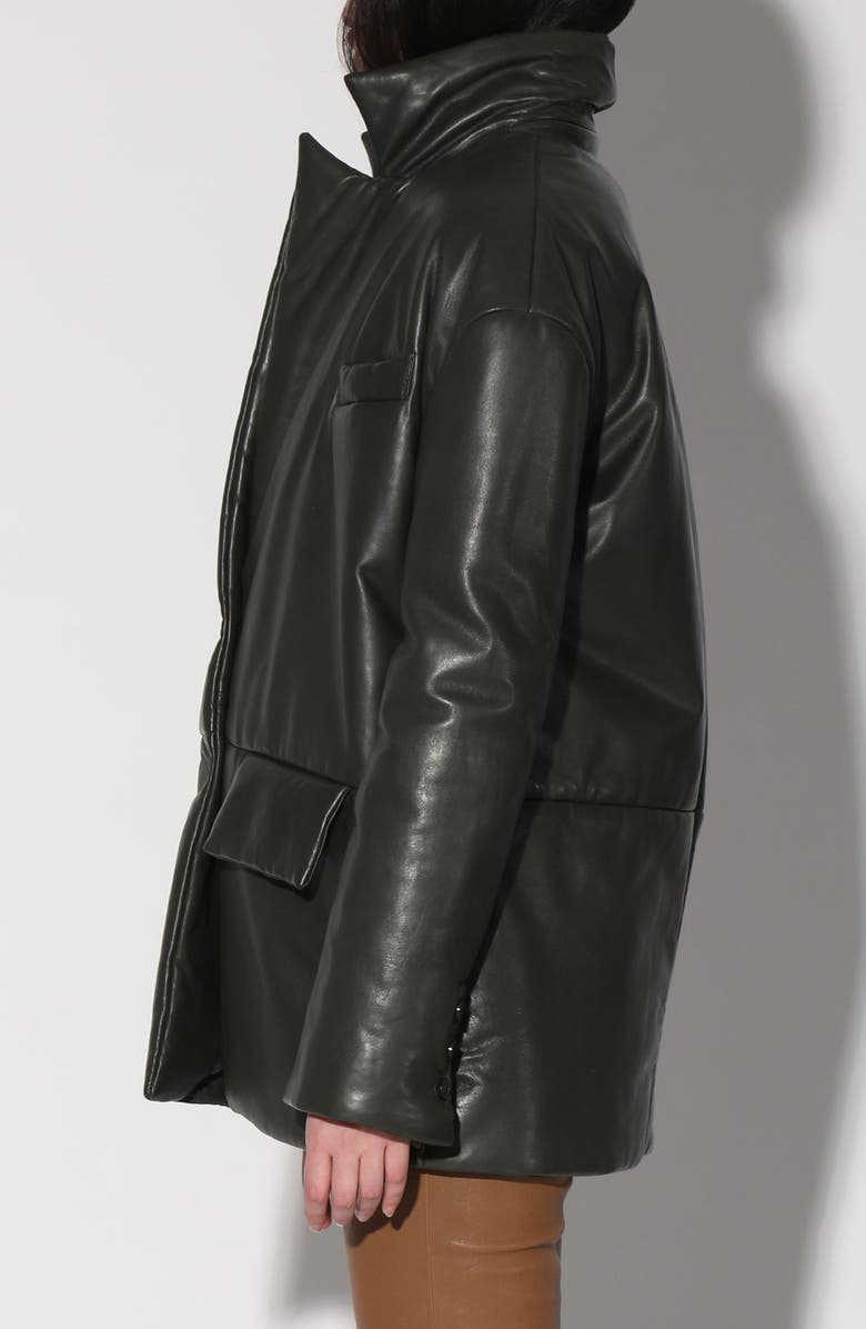 Walter Baker Camille Oversize Insulated Leather Jacket, Alternate, color,