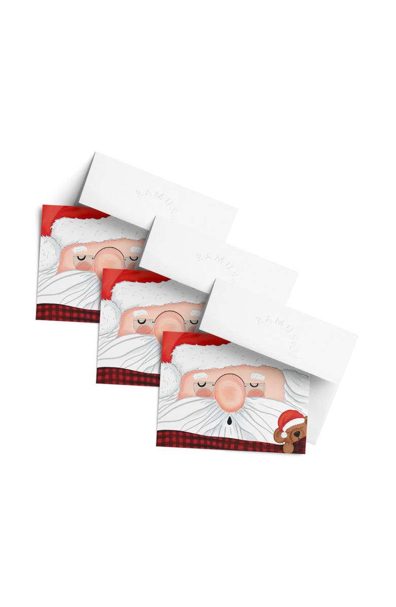 Ramus & Co Winter/Holiday Greeting Card Pack Sets (3 ct) Santa's Nap, Main, color, Multi-Pack
