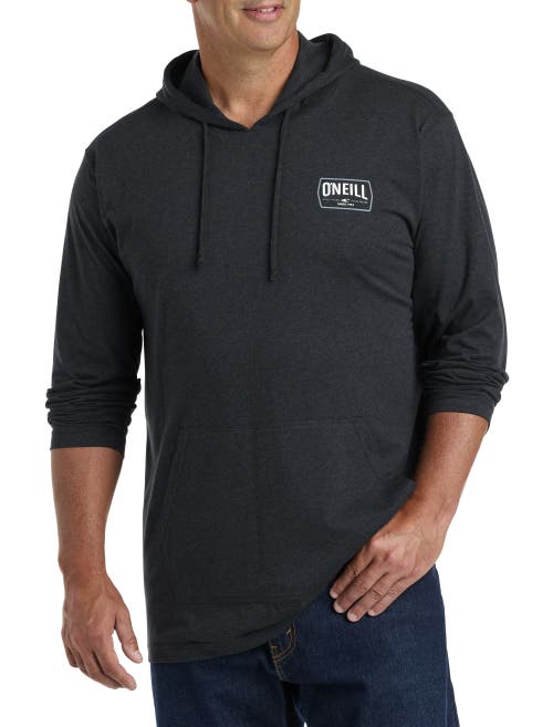 O'neill Big & Tall Fields Pullover Hoodie In Heather Black