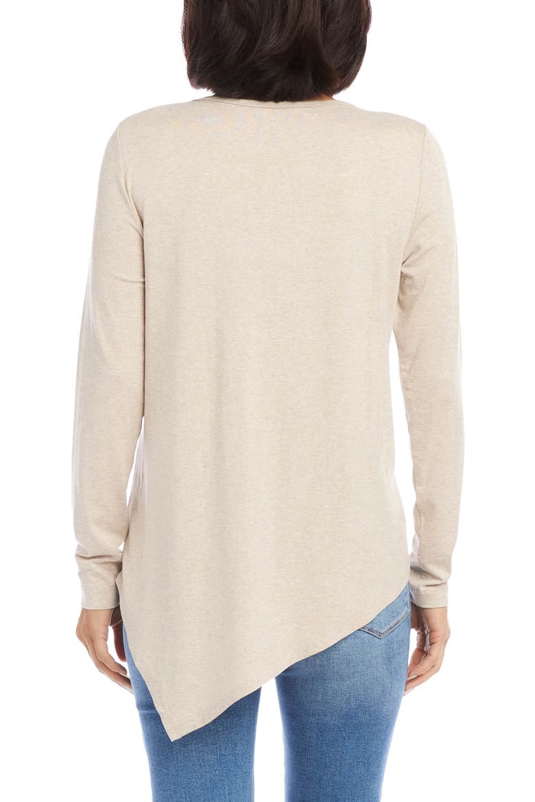 Embellished Asymmetric Top, Alternate, color, OATMEAL
