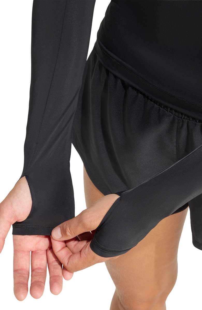 adidas Power Essentials Workout Contour Long Sleeve Top, Alternate, color, Black