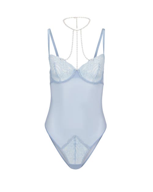 Shop Adore Me Sirena Bodysuit Lingerie In Medium Blue