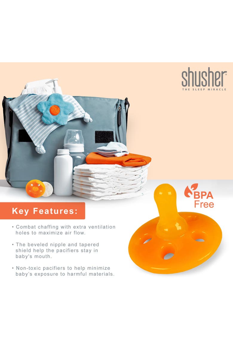 Shusher Baby Shusher Collection Gift Set, Alternate, color, Orange & White