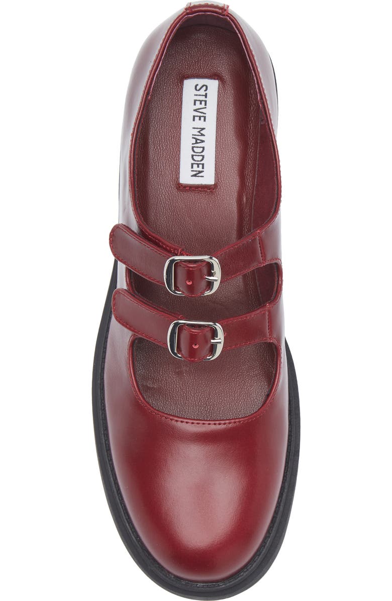Steve Madden Alba Mary Jane Pump, Alternate, color, Burg Leather