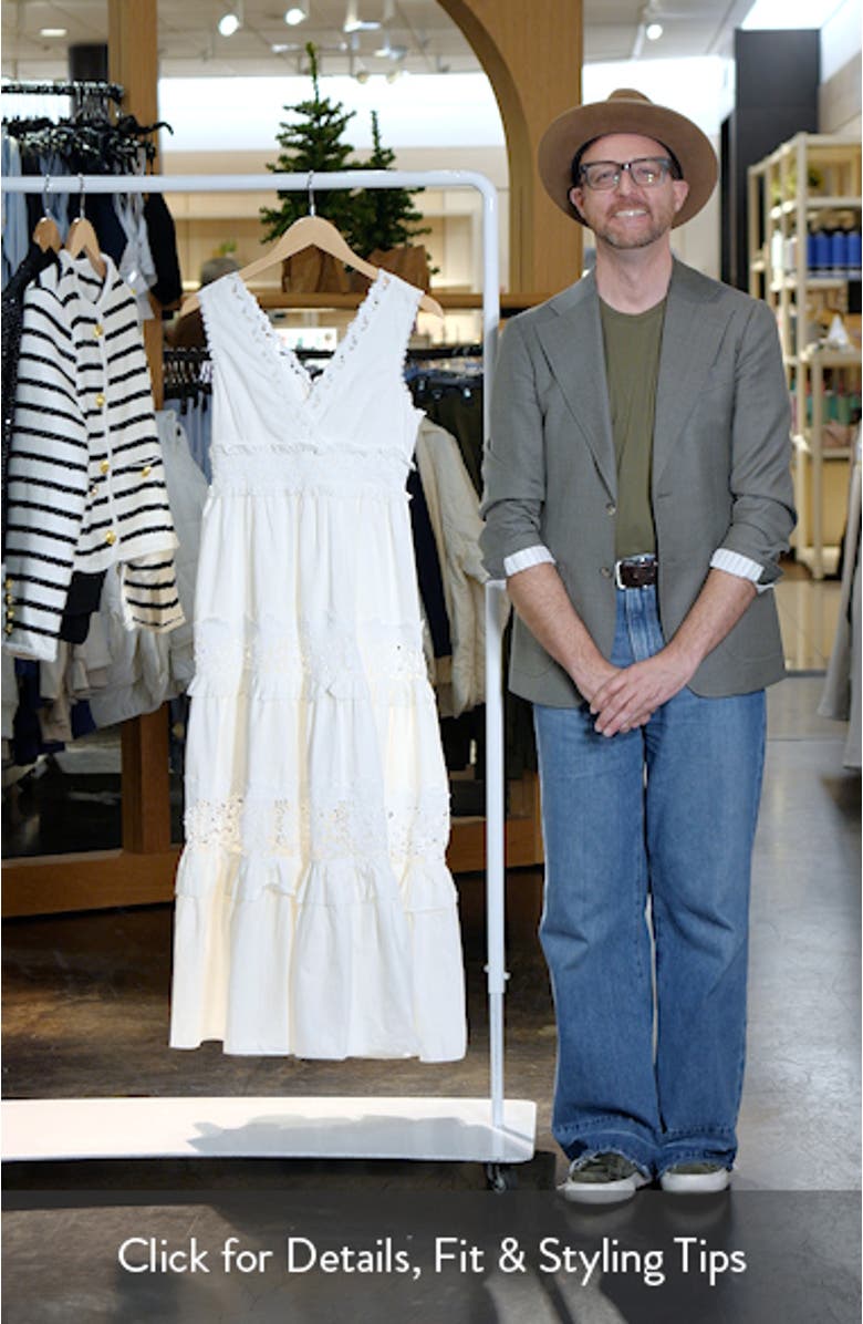 Lace Inset Sleeveless Maxi Dress, sales video thumbnail