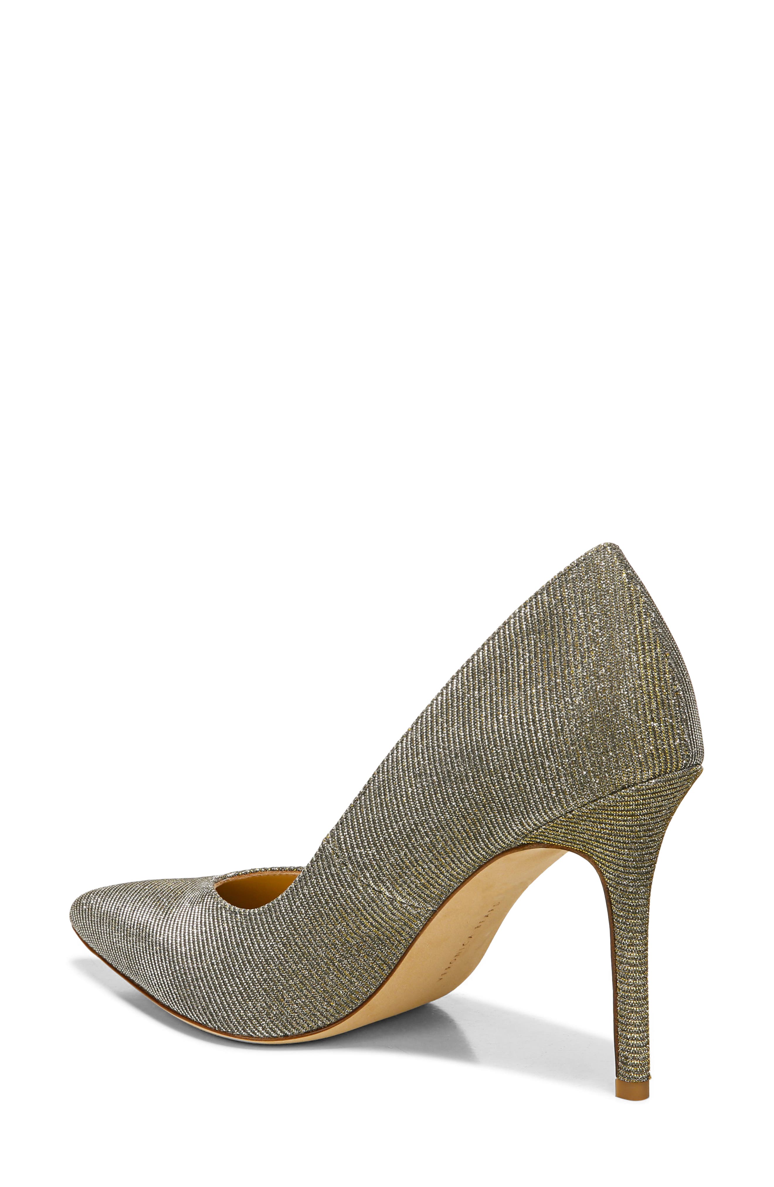 Nathalia Pointed Toe Pump, Alternate, color, SILVER/ GOLD