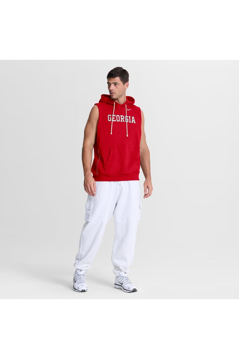 Men's Nike  Red Georgia Bulldogs 2026 Sideline Sleeveless Dri-FIT Hoodie, Alternate, color, Red