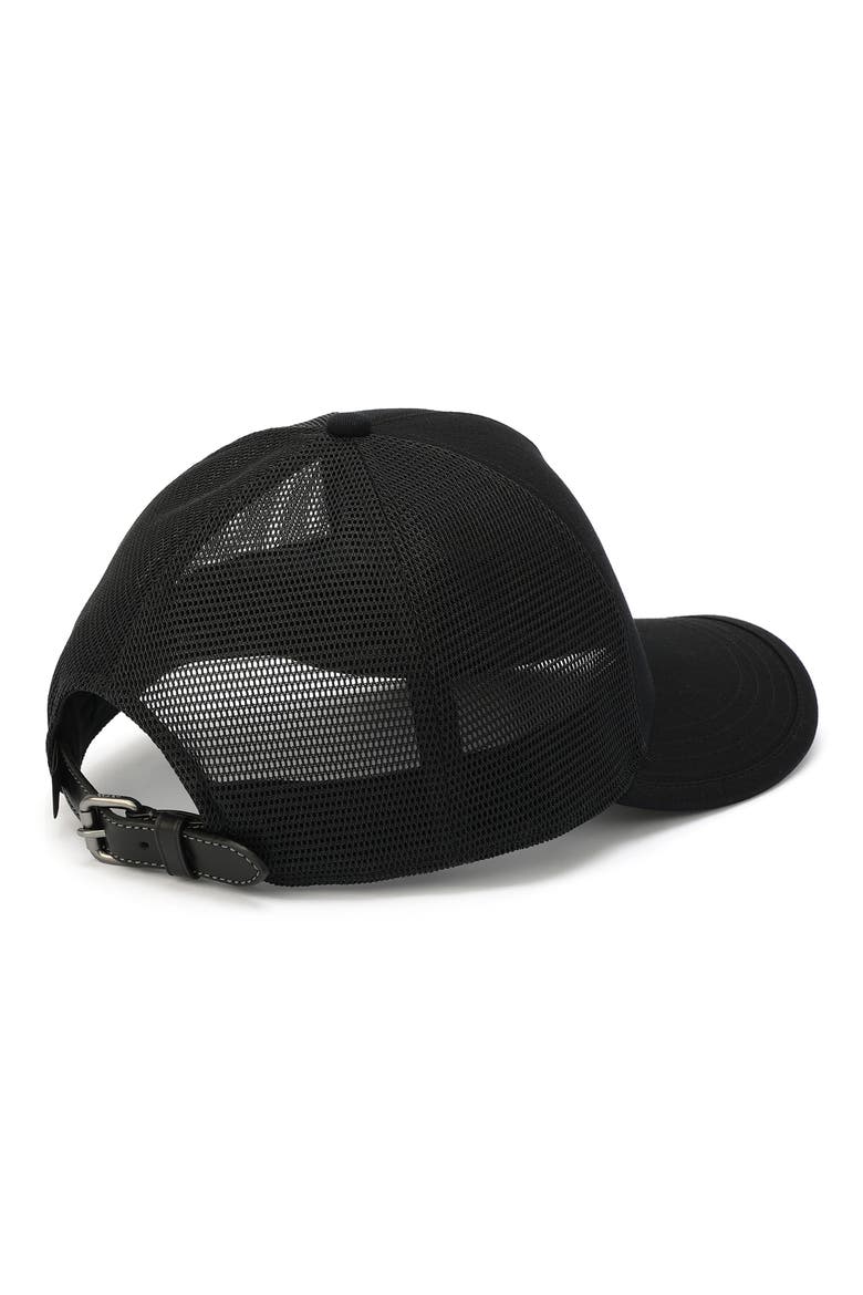 Logo Cotton Twill Trucker Hat, Alternate, color, BLACK