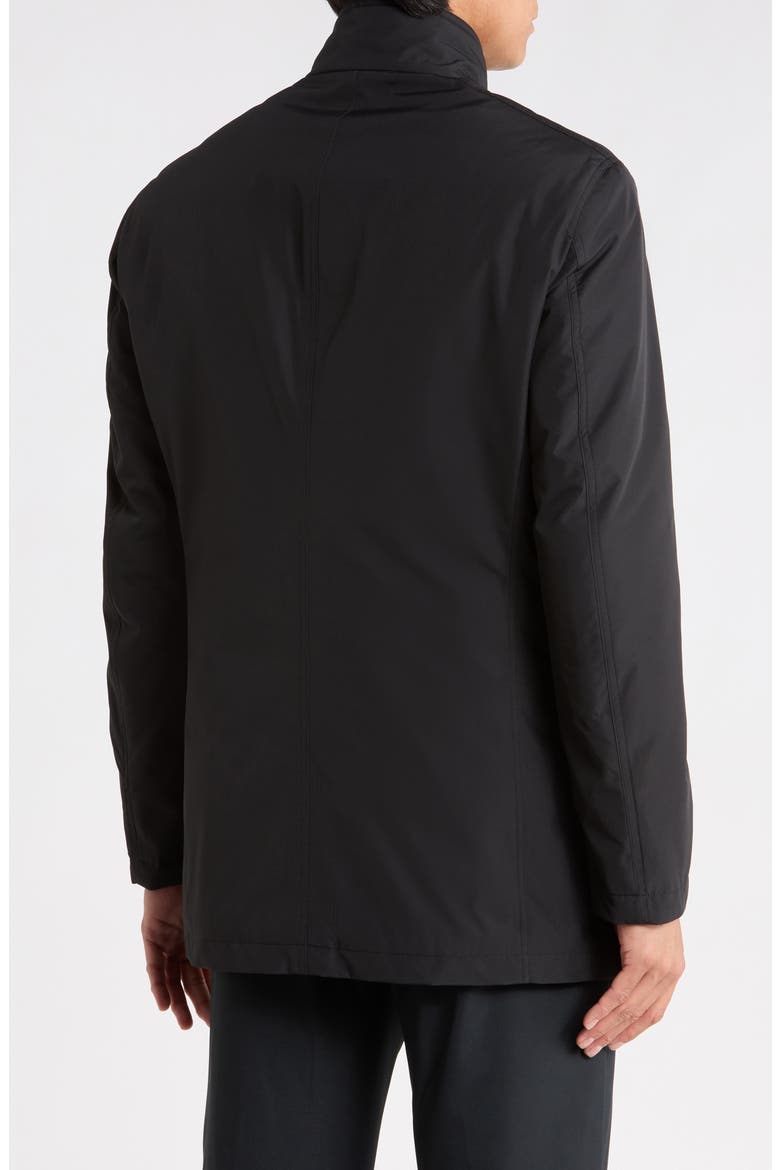 Quilted Raincoat, Alternate, color, BLACK