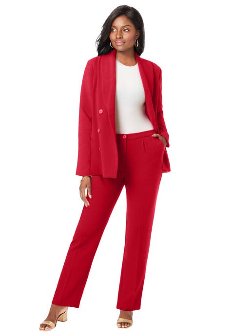 2-Piece Double-Breasted Pantsuit (Plus Available)
