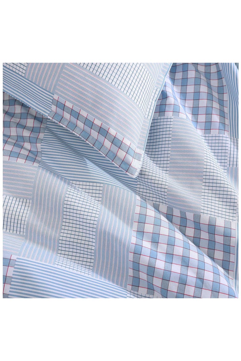 Hamptons Patchwork Cotton Percale Comforter & Shams Set, Alternate, color, LIGHT BLUE